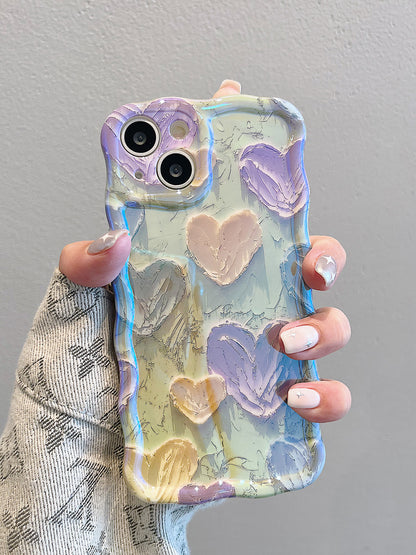 JCX Vivi art  Heart-shaped oil painting iPhone Case