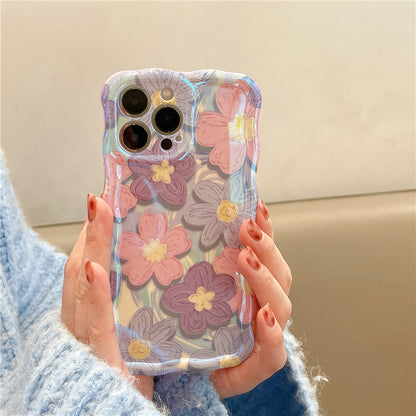 JCX Vivi Art Flower Oil Painting iPhone Case