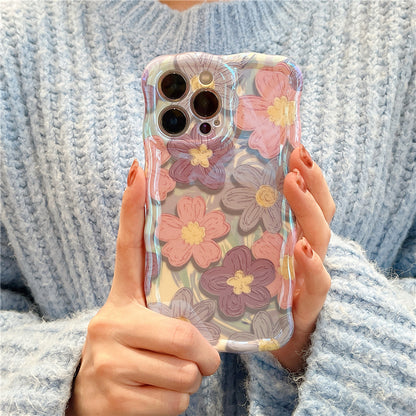 JCX Vivi Art Flower Oil Painting iPhone Case