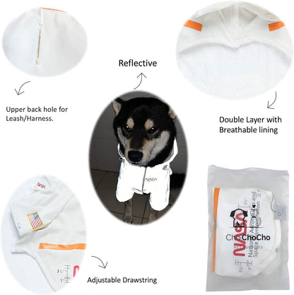 JCX NASA Dog Raincoats Pet Stylish Streetwear Outfit for Dogs