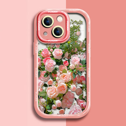 JCX Oil Painting Style Rose Garden iPhone Case