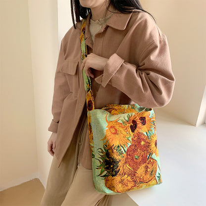 Van Gogh  Sunflower Canvas Bag