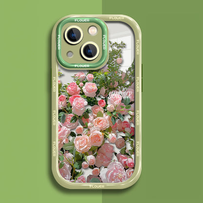 JCX Oil Painting Style Rose Garden iPhone Case