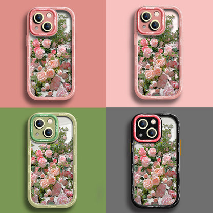 JCX Oil Painting Style Rose Garden iPhone Case