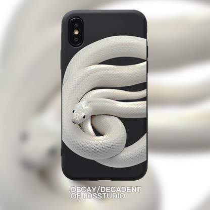 JCX White Snake Creative iPhone Case