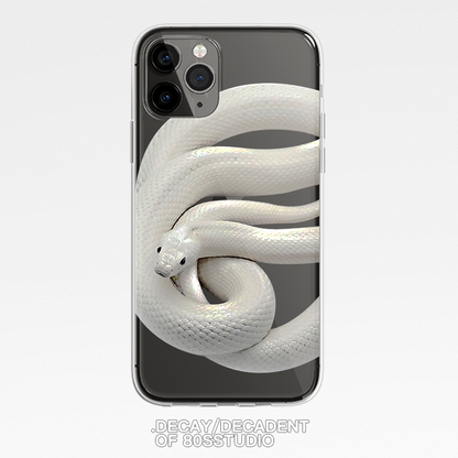 JCX White Snake Creative iPhone Case